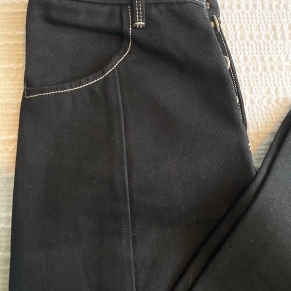 Top shop wide button black jeans - Picture 2 of 11